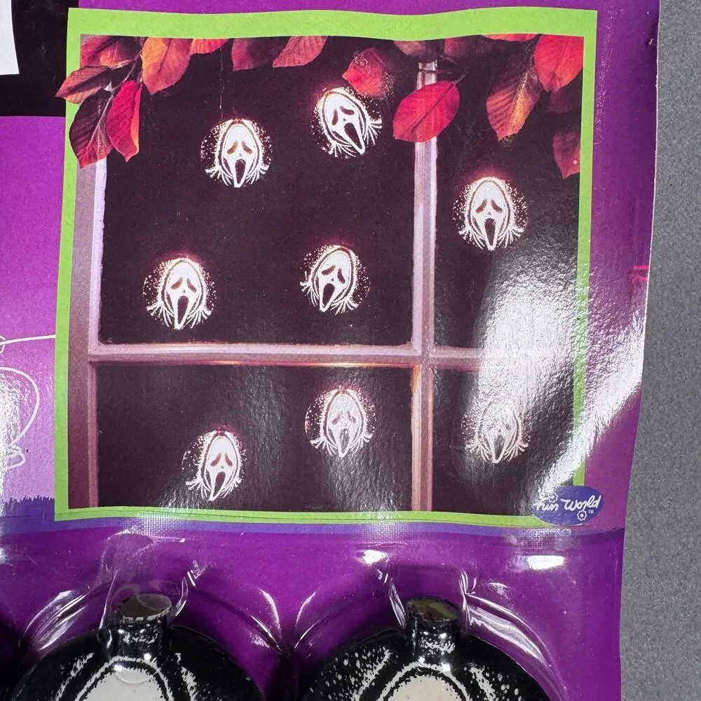 Vintage 1997 Scream Light‎ Set Fun World Halloween Yard Scenes Ghostface Mask B